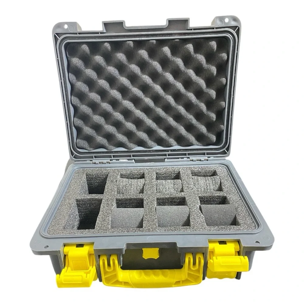 Invicta Gray and Yellow 8 Slot Dive Storage Case